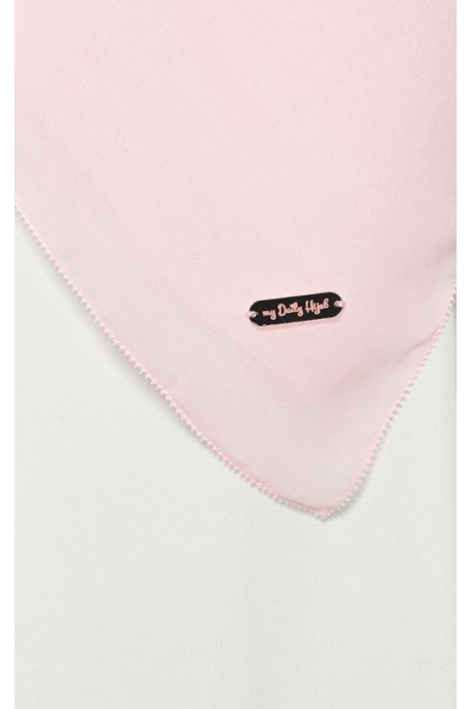 Hijab Segi 4 Voal Anabela Eyelash Baby Pink